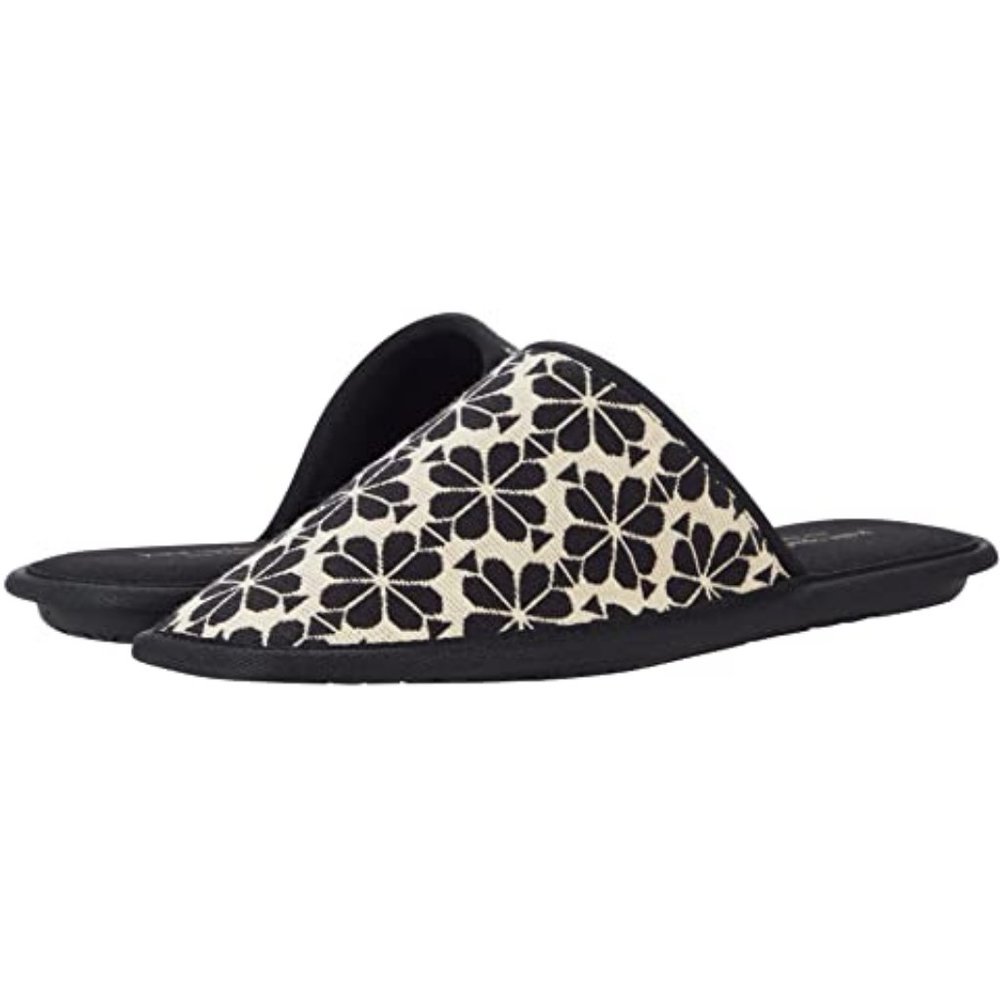 Kate Spade New York $98 Dove Slippers Spade Flower Jacquard Sz 7 NWT!